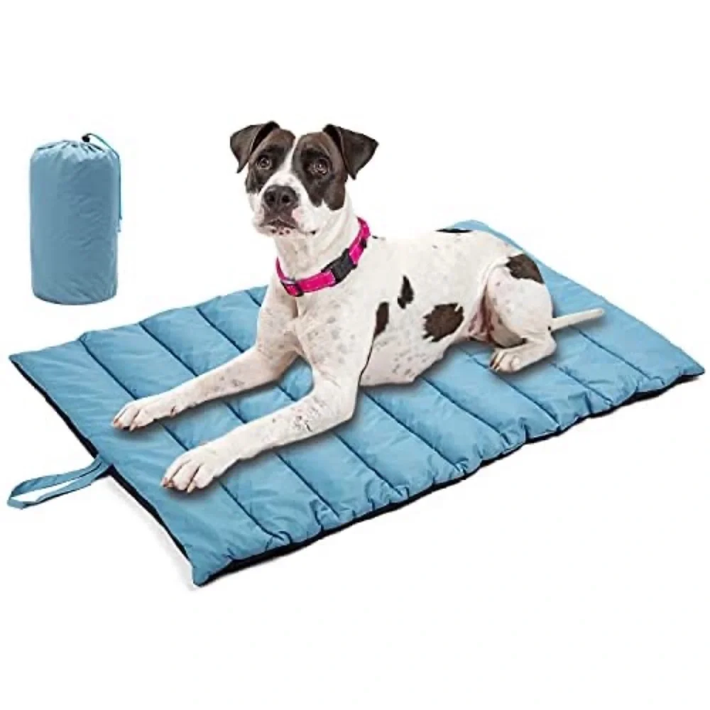 Outdoor Indoor Washable Waterproof Portable Camping Travel Dog Bed Mat 44